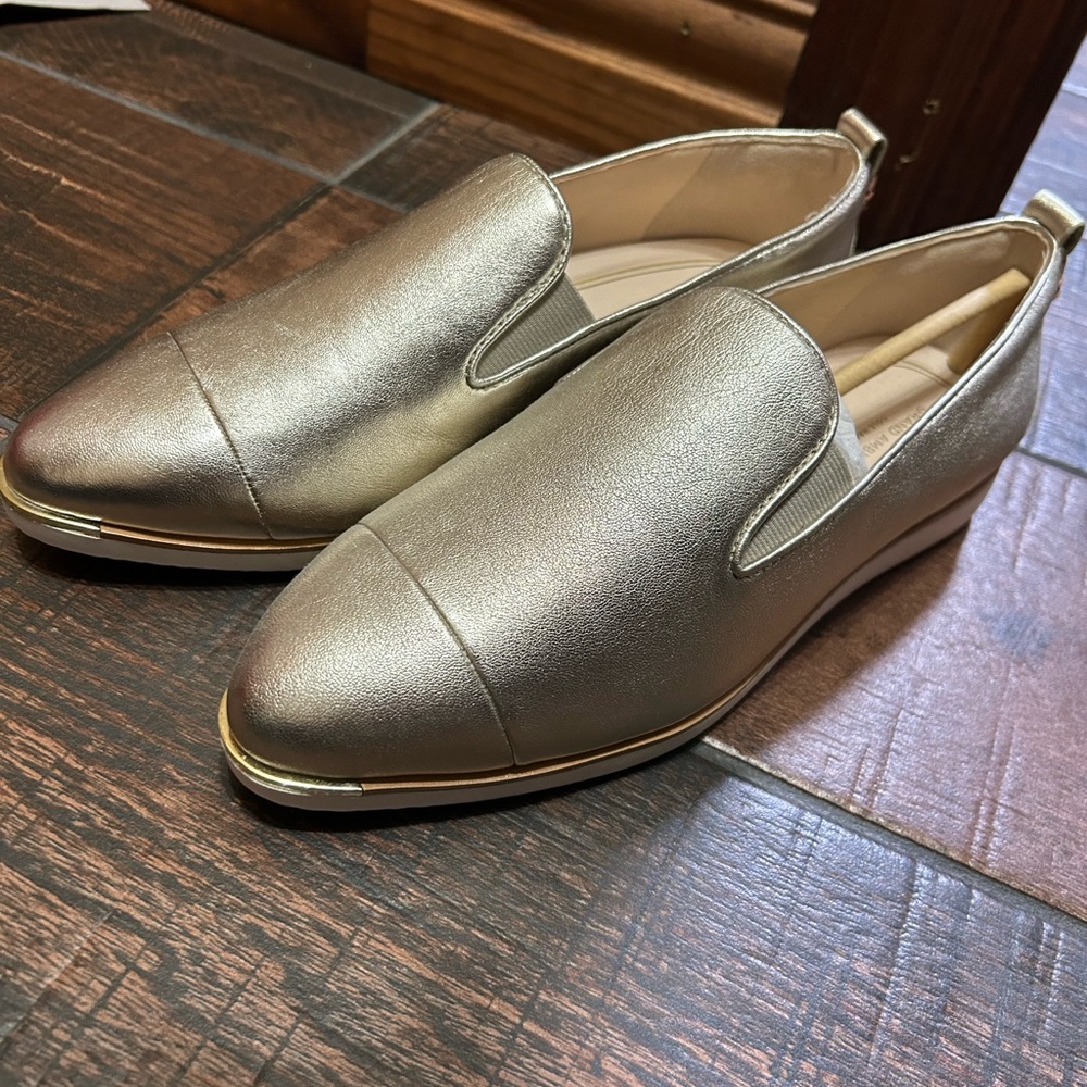 Cole Haan Gold/Ivory Slip On